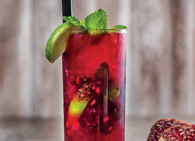 Pomegranate mojito